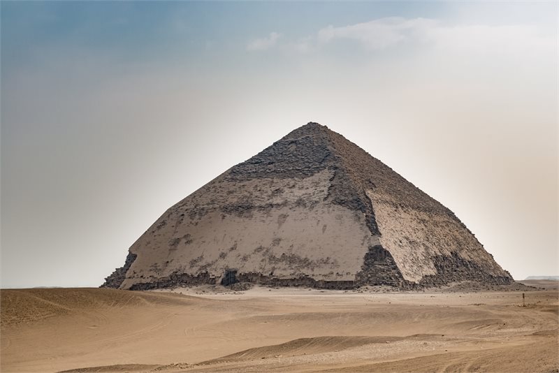 Viaje a Egipto desde Madrid (pirámide Romboidal, Dahshur)