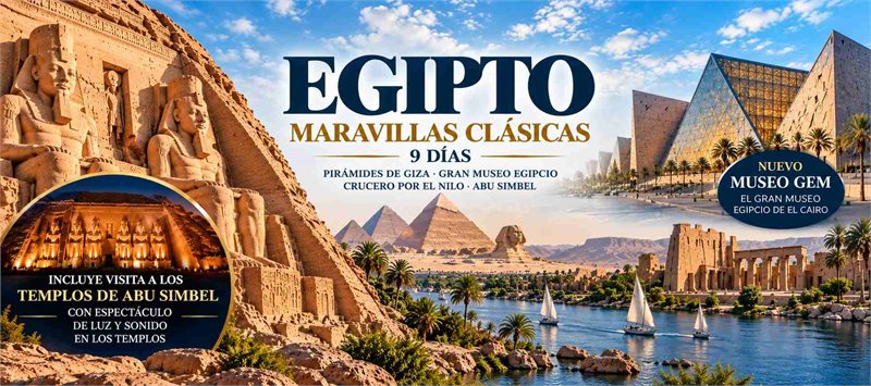 Circuito viaje a Egipto con noche en Abu Simbel